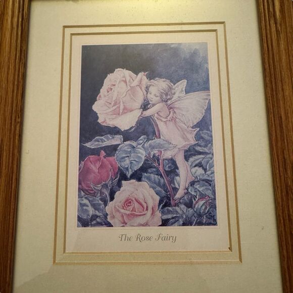 5 Vintage Fairy Framed Art Print by Cicely Mary Barker Wood Frame 9x11 Whimsical - Picture 7 of 13